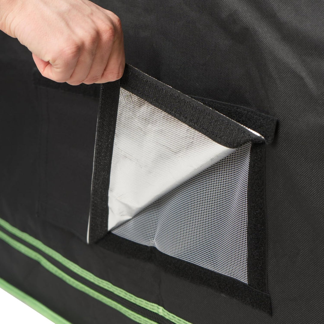 Zelsius Growzelt MyHomeGrow 2-in-1 Grow Tent | Indoor Growbox | schwarz grün | Growroom Growschrank