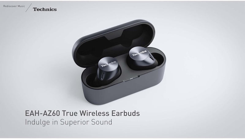 Technics EAH-AZ60E-S Kabellose Ohrhörer mit Geräuschunterdrückung, Multipoint-Bluetooth, komfortable