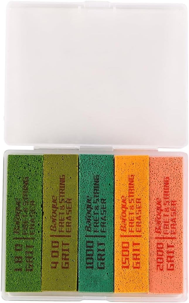 Alnicov Bundradierer für Gitarrenbundpolierreiniger, Bundpolierwerkzeug-Set zum Reinigen von Bunddra