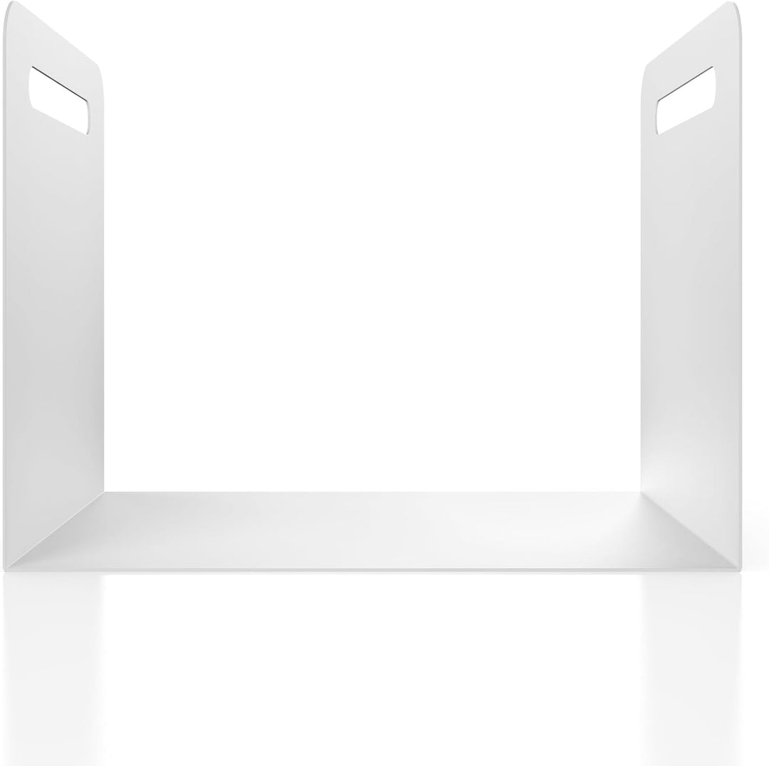 teileplus24 BHS2 Kaminholzregal Innen Aussen | Brennholzregal Metall | Kaminholzkorb mit Tragegriff