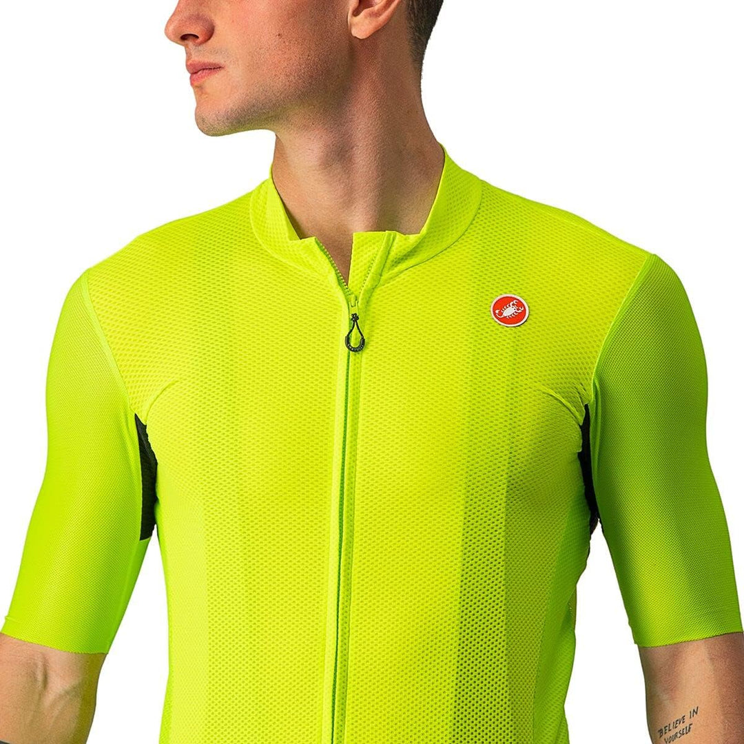 CASTELLI Men's Endurance Elite JRS Sweatshirt, Elektrischer Kalk/Schwarz-Blau-Magnern, S
