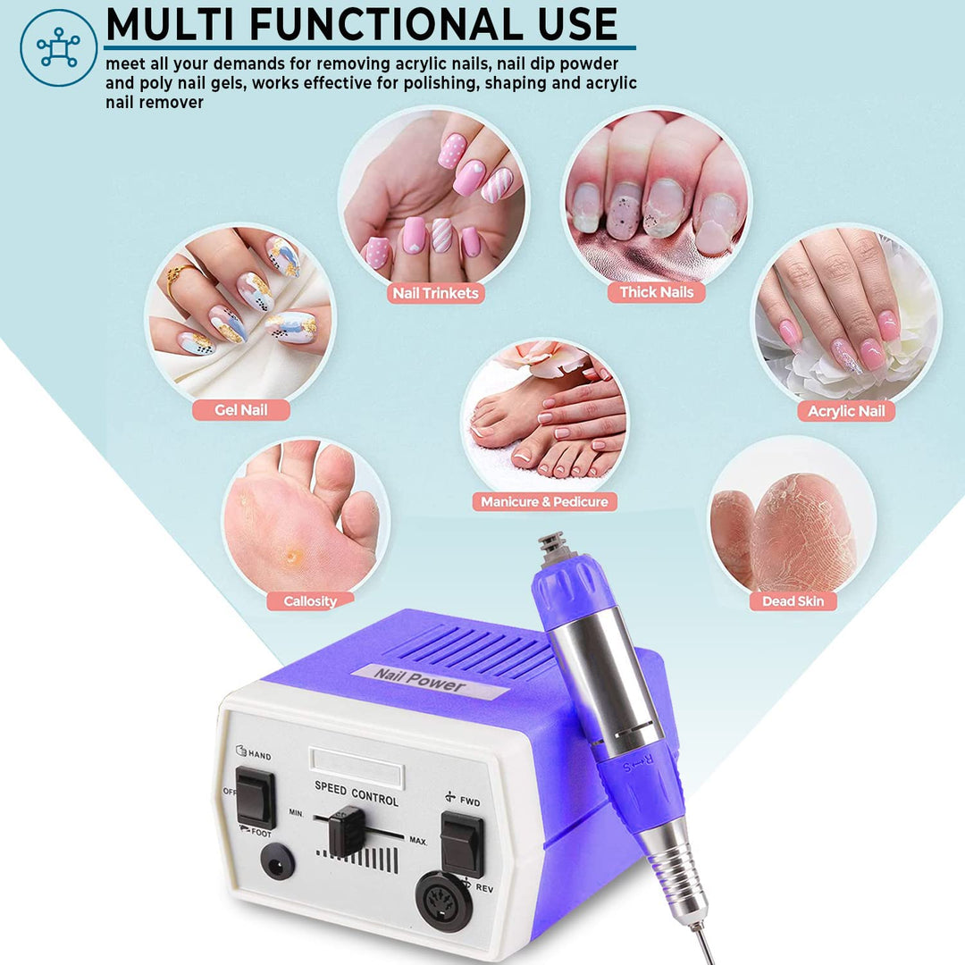 Véfaîî® JD700 Nagelfräser Elektrische 30000 U/min Professionelle Nagelfeile Maniküre Pediküre Set Ge