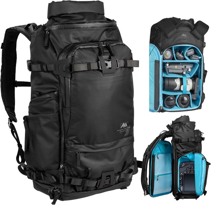 Summit 40L–50L Wasserdichter Rucksack – Kameratasche-Set mit Einsatz für DSLR/SLR/Spiegellose Kamera
