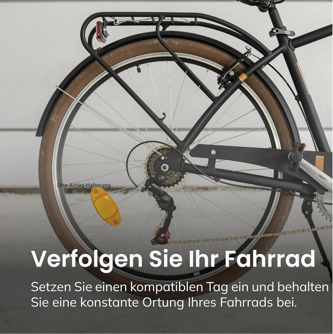 OVERADE - Airflex x2 – Halterung für GPS-Tracker Airtag – Rückstrahler – Diebstahlsicherung für Fahr