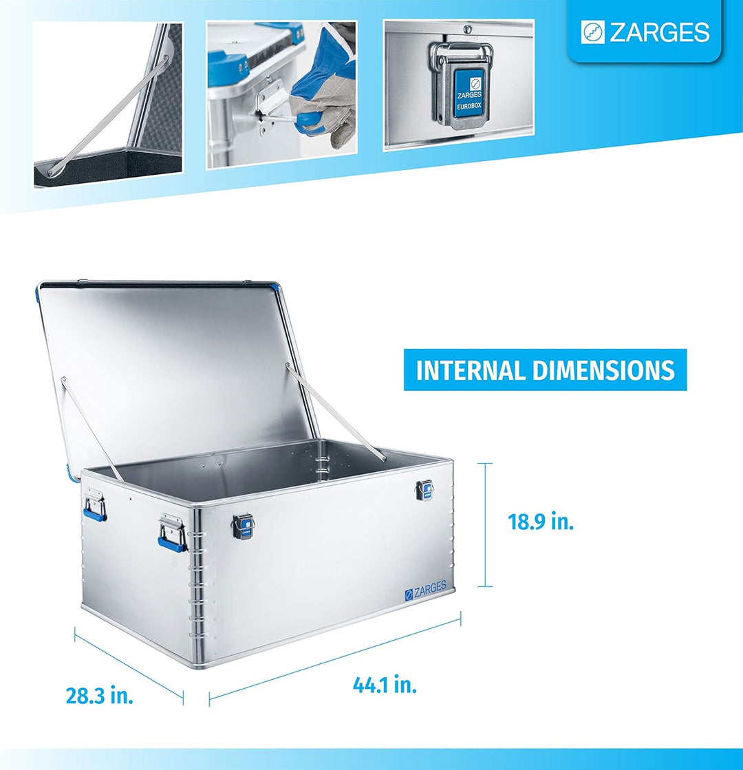 Relags Box Zarges Eurobox - 415 Liter, Silber, 415 L, 407090, 415 L
