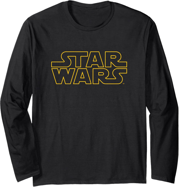 Star Wars Basic Logo Yellow Langarmshirt
