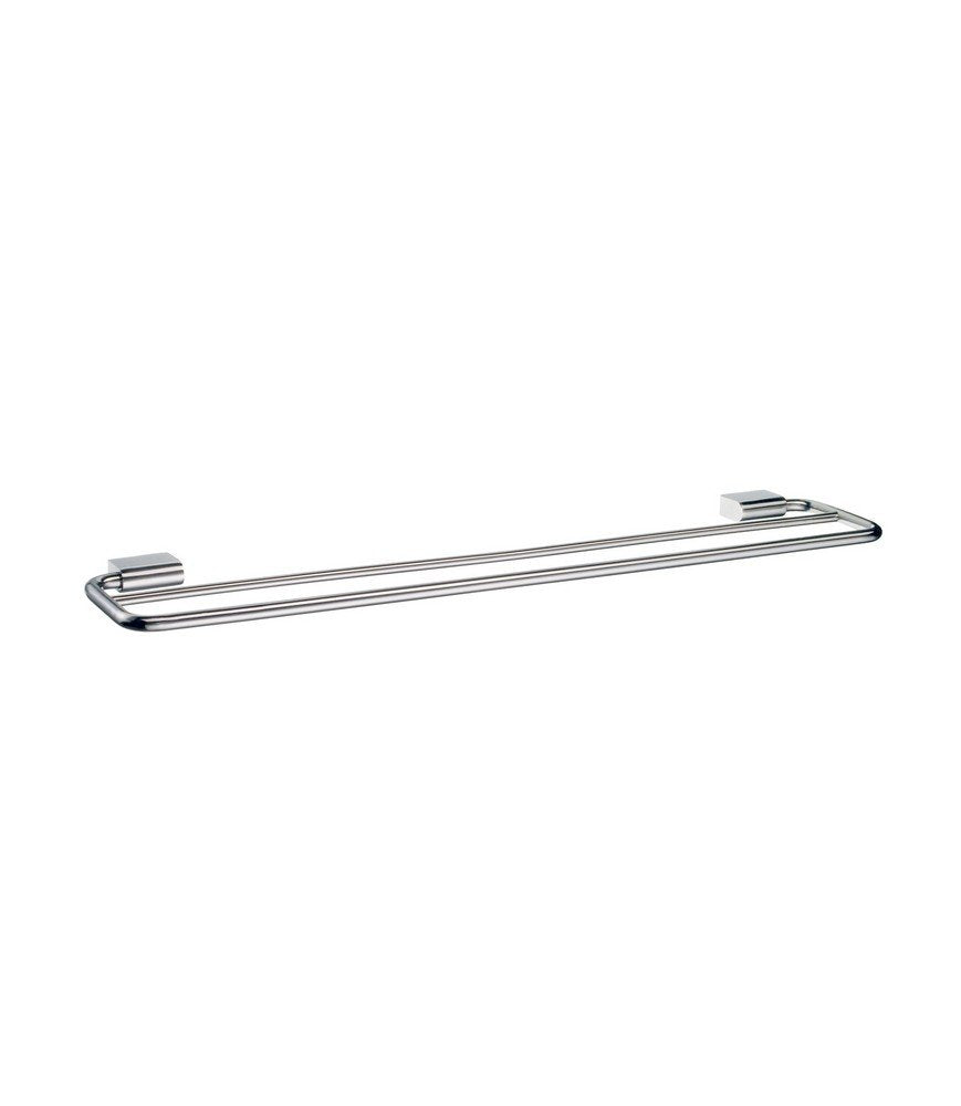 Smedbo "Haus Handtuchhalter doppelt, Silber, 648 mm