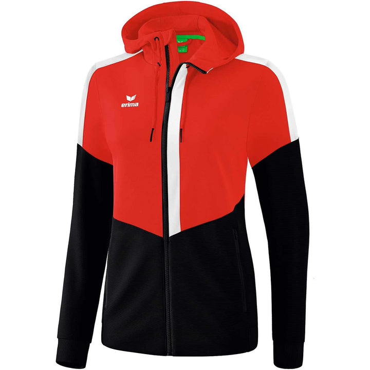 Erima Damen Präsentationsjacke Tracktop Squad 38 rot/schwarz/weiss, 38 rot/schwarz/weiss