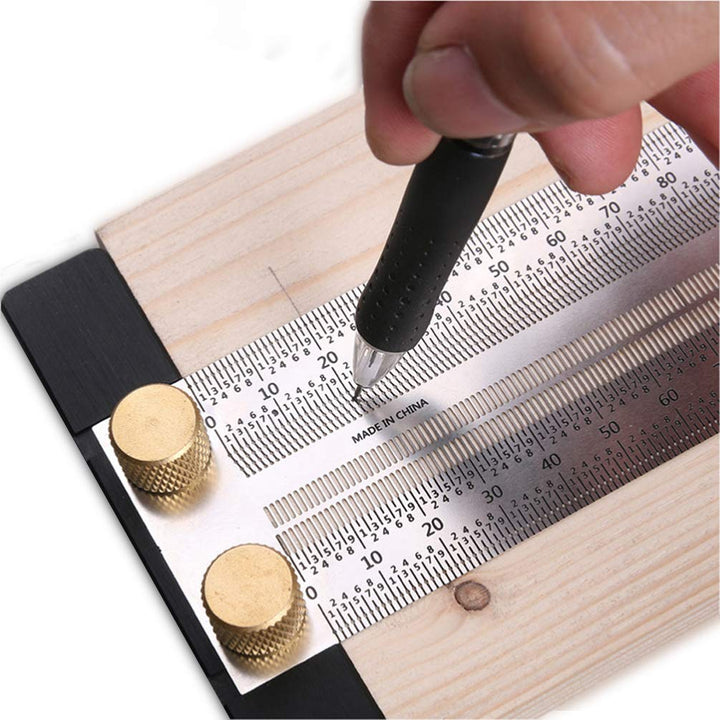 Ultra präzise Markierung T-Regel Edelstahl Markierung Lineal, T Quadrat High Precision Holzbearbeitu