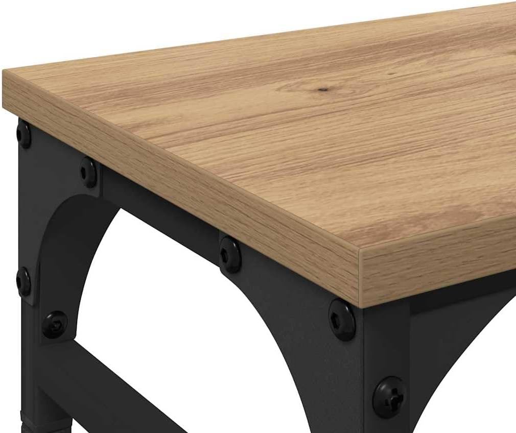 vidaXL Monitor Halterung Artisan-Eiche 55 x 23 x 14 cm Holzwerkstoff, Heimarbeitsplatz, minimalistis
