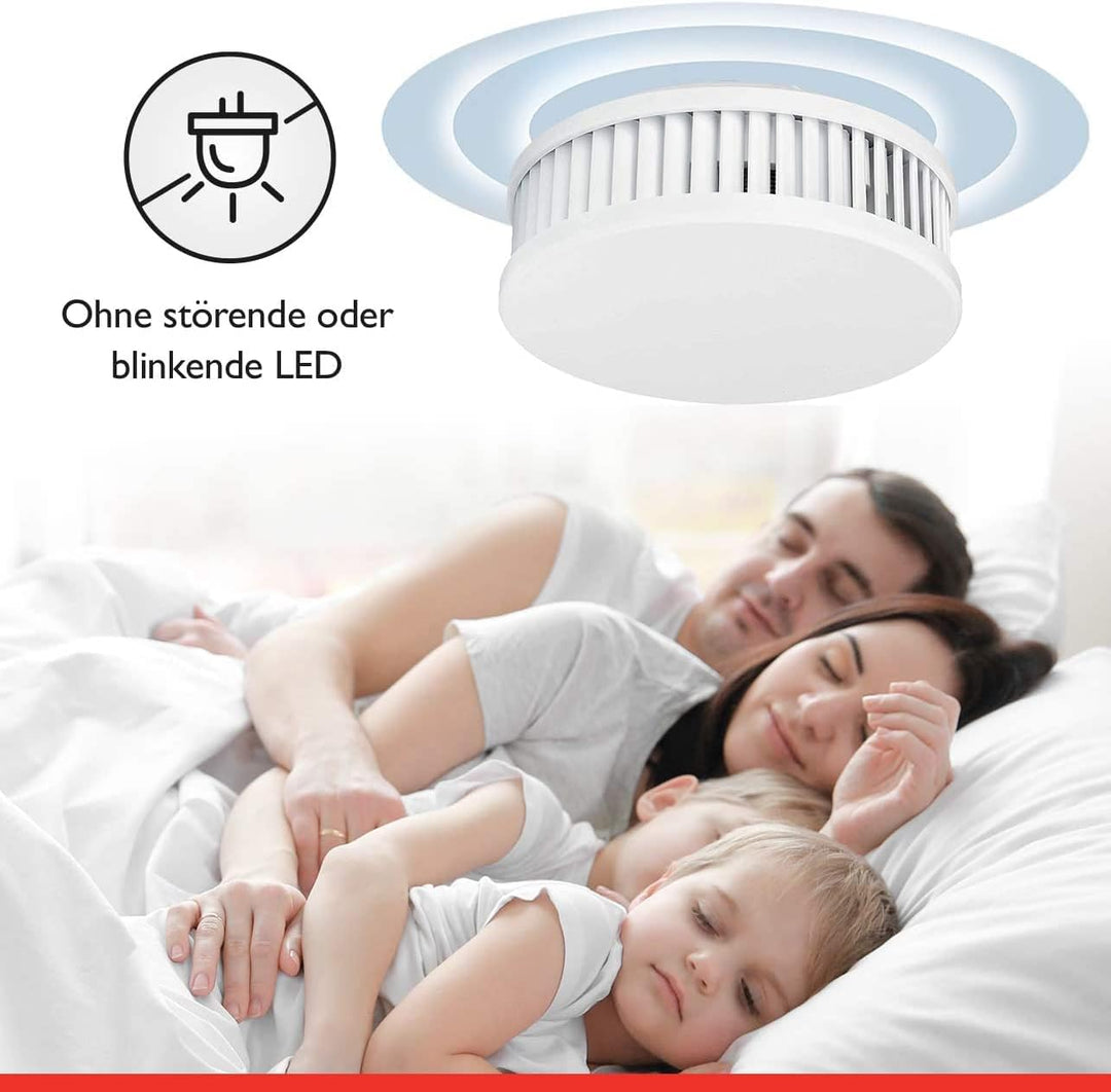 Pyrexx PX-1C • 4 Stück • Funk-Rauchmelder 10 Jahre Batterie vernetzbar mit weiteren Meldern • Magnet