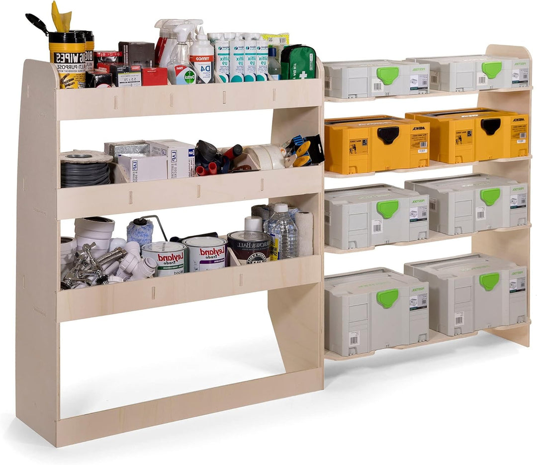 Vanify - Kompatibel mit Volkswagen Transporter T5 T6 L1 2003+ Fahrzeugeinrichtung Fahrzeugregale, Fe