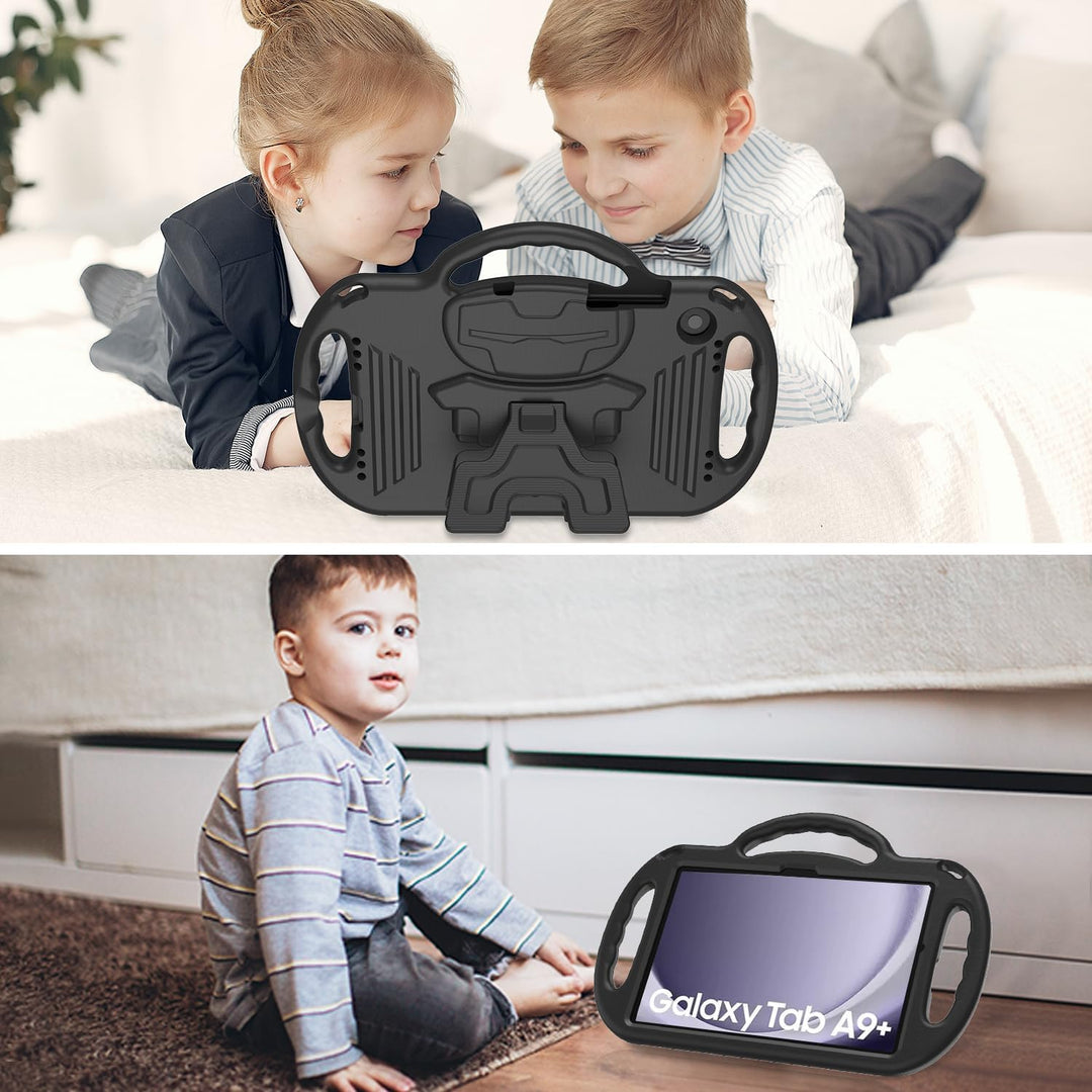 AVAWO Kinder-Schutzhülle für Samsung Galaxy Tab A9+/A9 Plus 11 Zoll 2023, mit Band, stossfest, leich