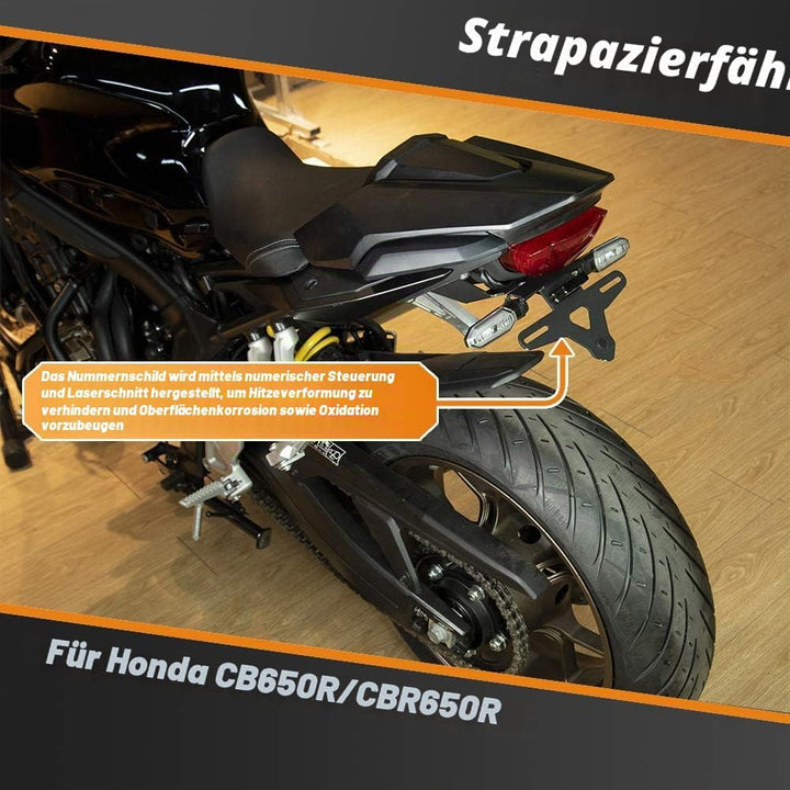 Motorrad CB650R CBR650R Kennzeichenhalter Halter Halterung Heck Tidy Fender Eliminator Kit mit LED-L