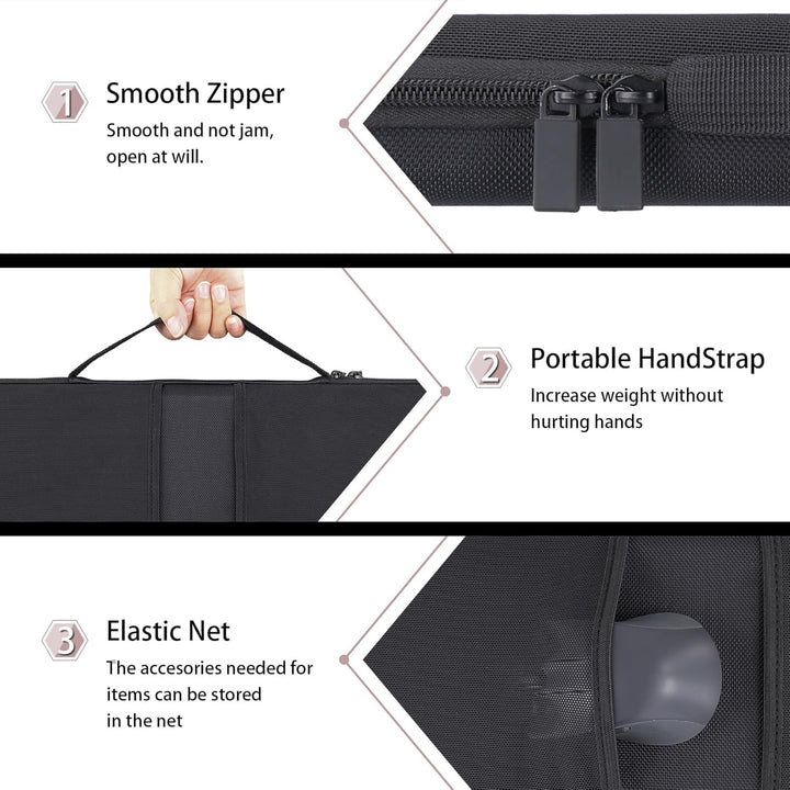 co2CREA Case Harte Reiseschutzhülle Etui Tasche kompatibel mit Logitech Signature Slim K950 kabellos