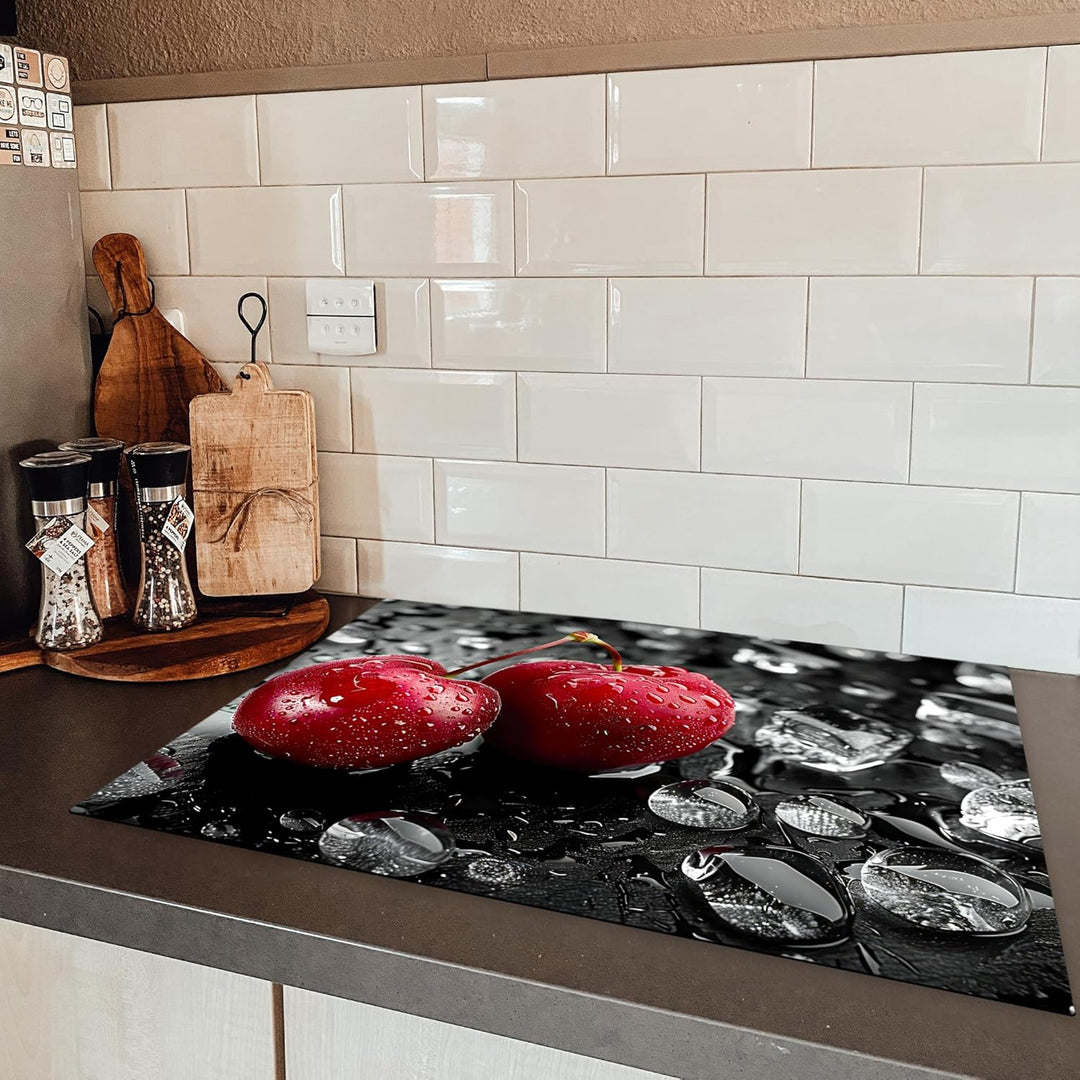KitchenYeah© Herdabdeckplatte 75x52 cm Einteilig Herdabdeckung Abdeckplatte für Ceranfeld Abdeckung