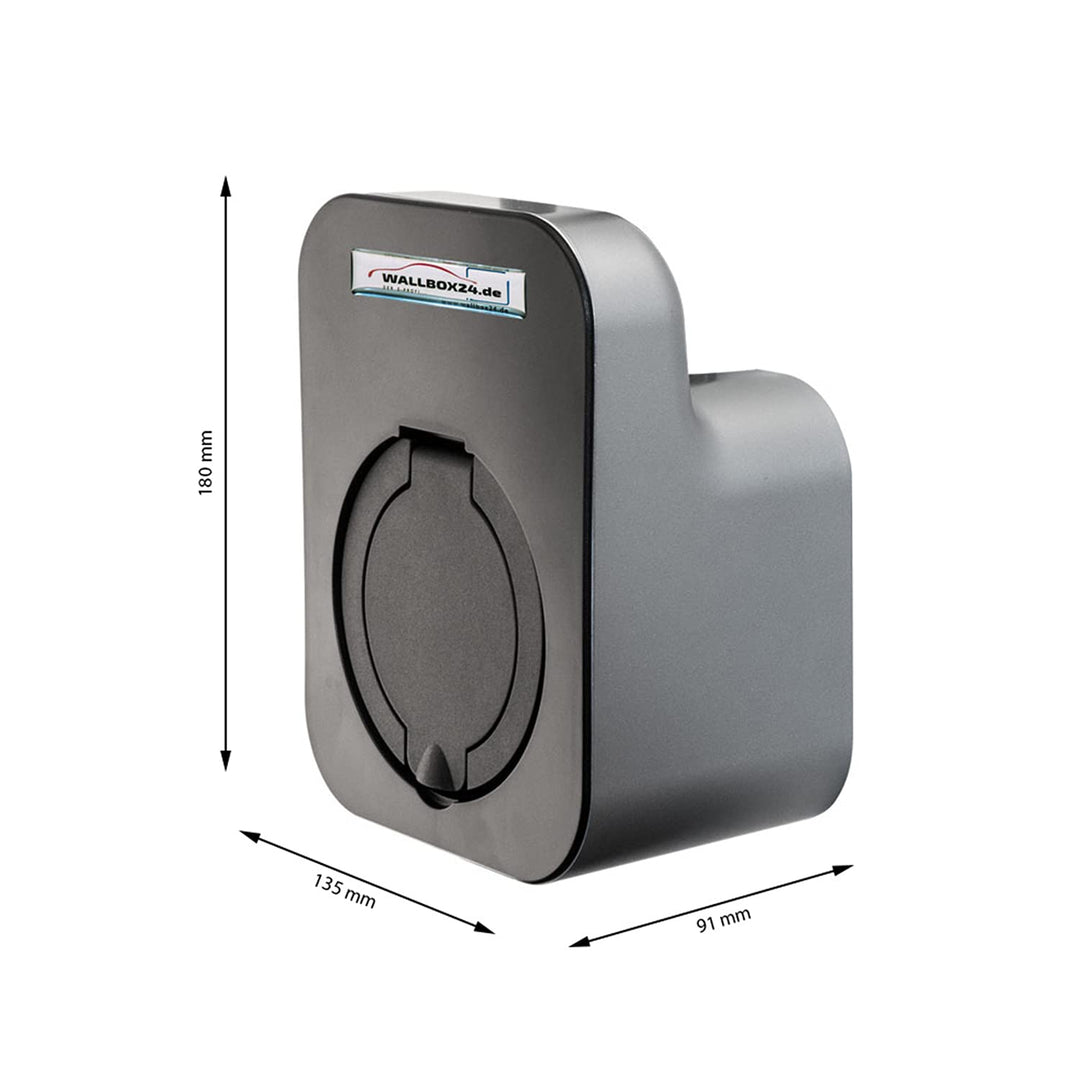 Wallbox24 Aufbau Steckdose IP54 3 Ph 400V 32A Typ 2 Wallbox Ladestation Ersatz Wallbox24