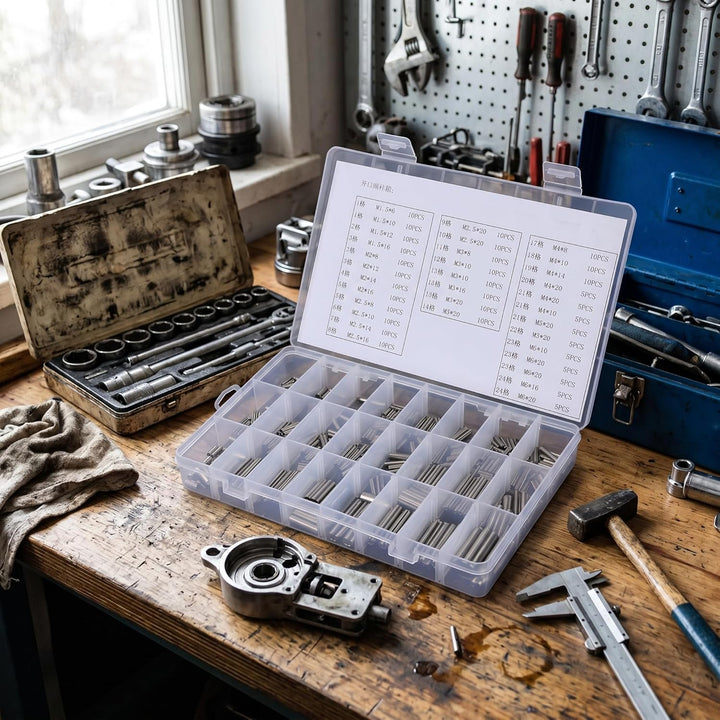 280 Stücke 304 Zylinderstift Kit Edelstahl Elastische Zylinderstift Schrank Möbel Regal Pins Unterst