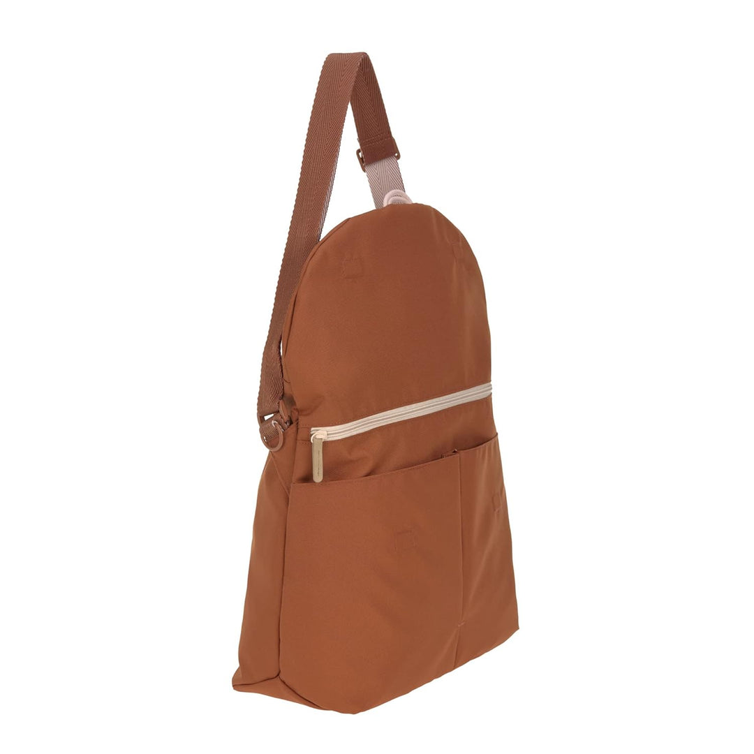 LÄSSIG Baby Wickeltasche inkl. Accessoires/Green Label Manu Messenger Bag rust, Rust