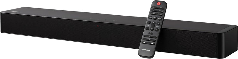 MEDION P61155 2.0 Soundbar mit Bluetooth (inkl. Fernbedienung, Touch-Steuerung, HDMI (ARC), AUX, opt