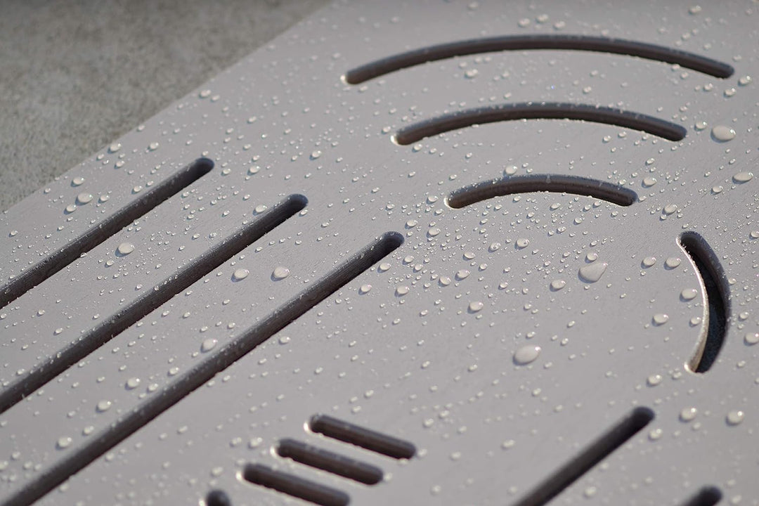 Castelmerlino Zubehör für die Dusche, Marine-Sperrholz, Taupe, 96 x 56 cm 96 x 56 Taupe, 96 x 56 Tau