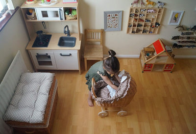 e-wicker24 Wäscheschrank, Truhe für Wäsche, Wäschekorb, Wäschepuff aus Weide, Spielzeugkorb aus Weid