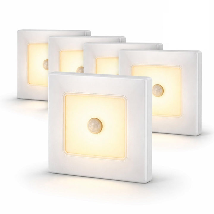 ADAKAT 5er Pack, LED Stufenleuchte, Bewegungsmelder, warmweiss 3000K