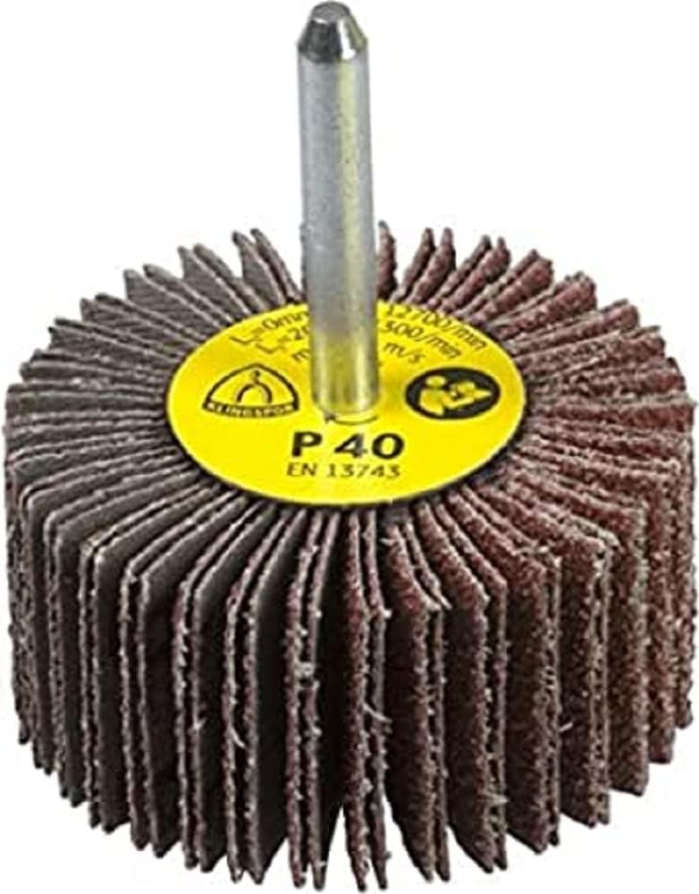 Klingspor 13016 - Kleiner Schleifmopp für Edelstahl und Metalle - MS|KM613|LS309X|80|S|60X15X6 - Inh