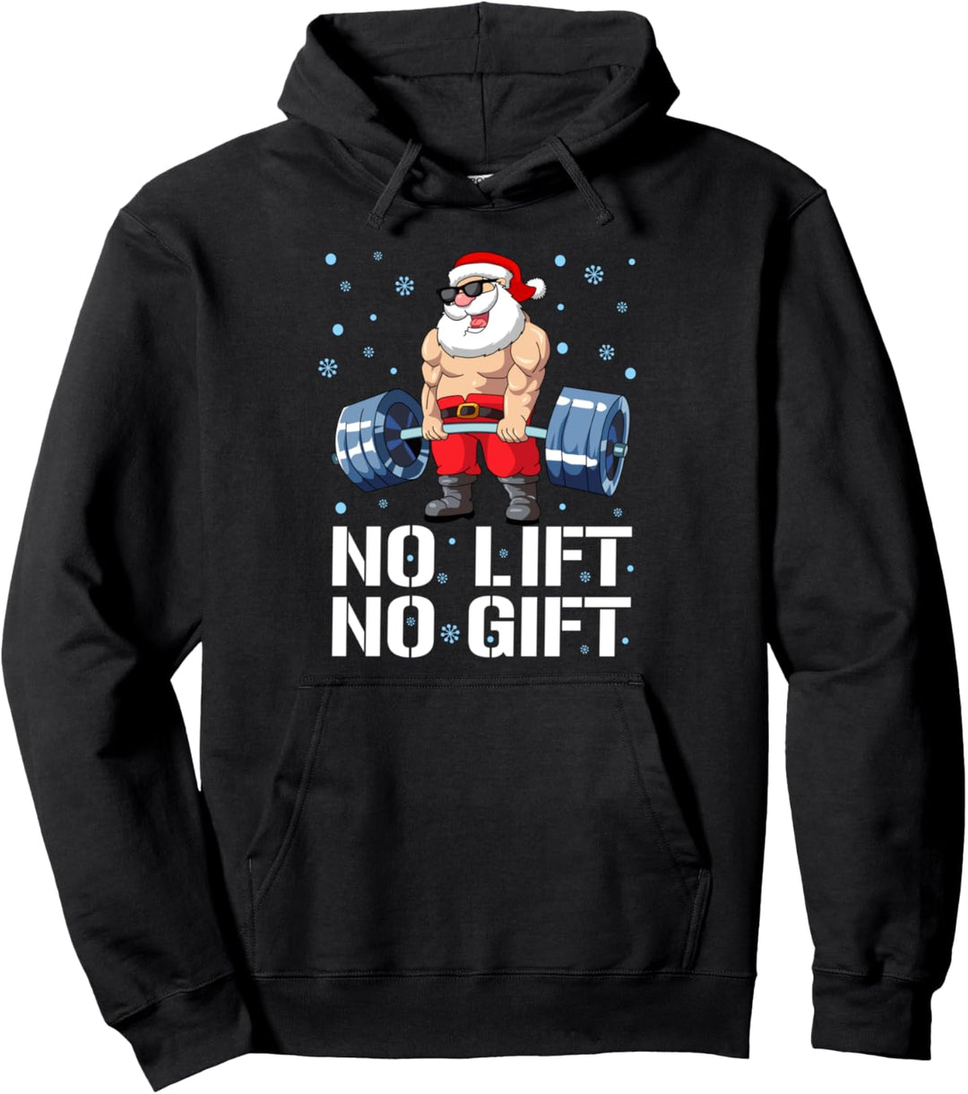 Lustiger Gym Fitness Weihnachtsmann Mann Frau Weihnachts Pullover Hoodie