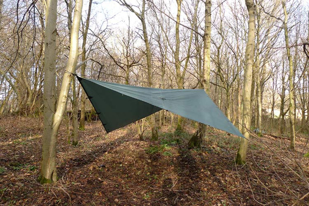 DD Hammocks - DD Tarp 3,5 x 3,5 - Olivgrün - Leichte Abdeckplane komplett wasserdicht für Outdoor-Hä