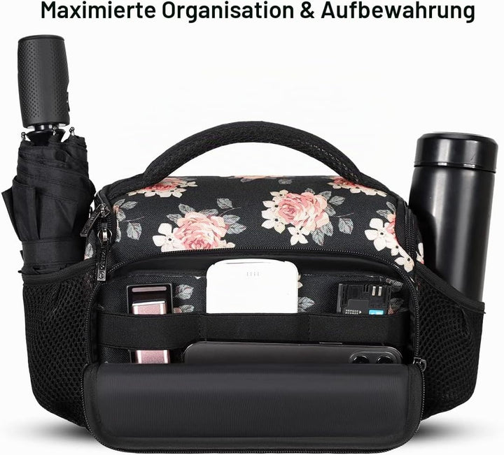 DOMISO SLR DSLR Kameratasche Wasserdicht Fototasche, Blume, Blume