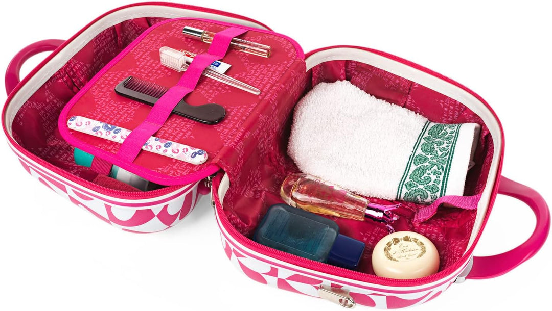 AGATHA RUIZ DE LA PRADA - Kosmetikkoffer Hartschale Gross, Beautycase Damen, Trolley & Handgepäck Ko