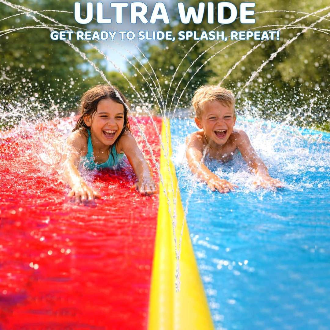Jambo Rasen-Wasserrutsche mit Sprinkler 549 cm/ 18 ft, Wasserrutsche Garten für Kinder, Aufblasbare