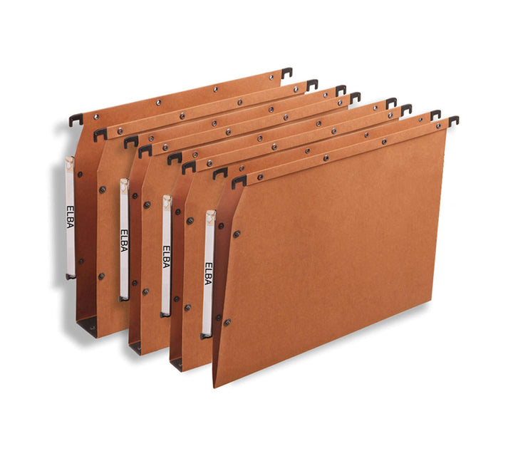 ELBA Hängemappe AZV Ultimate, 25er Pack, DIN A4, Kraftkarton, orange Gedruckt, Gedruckt