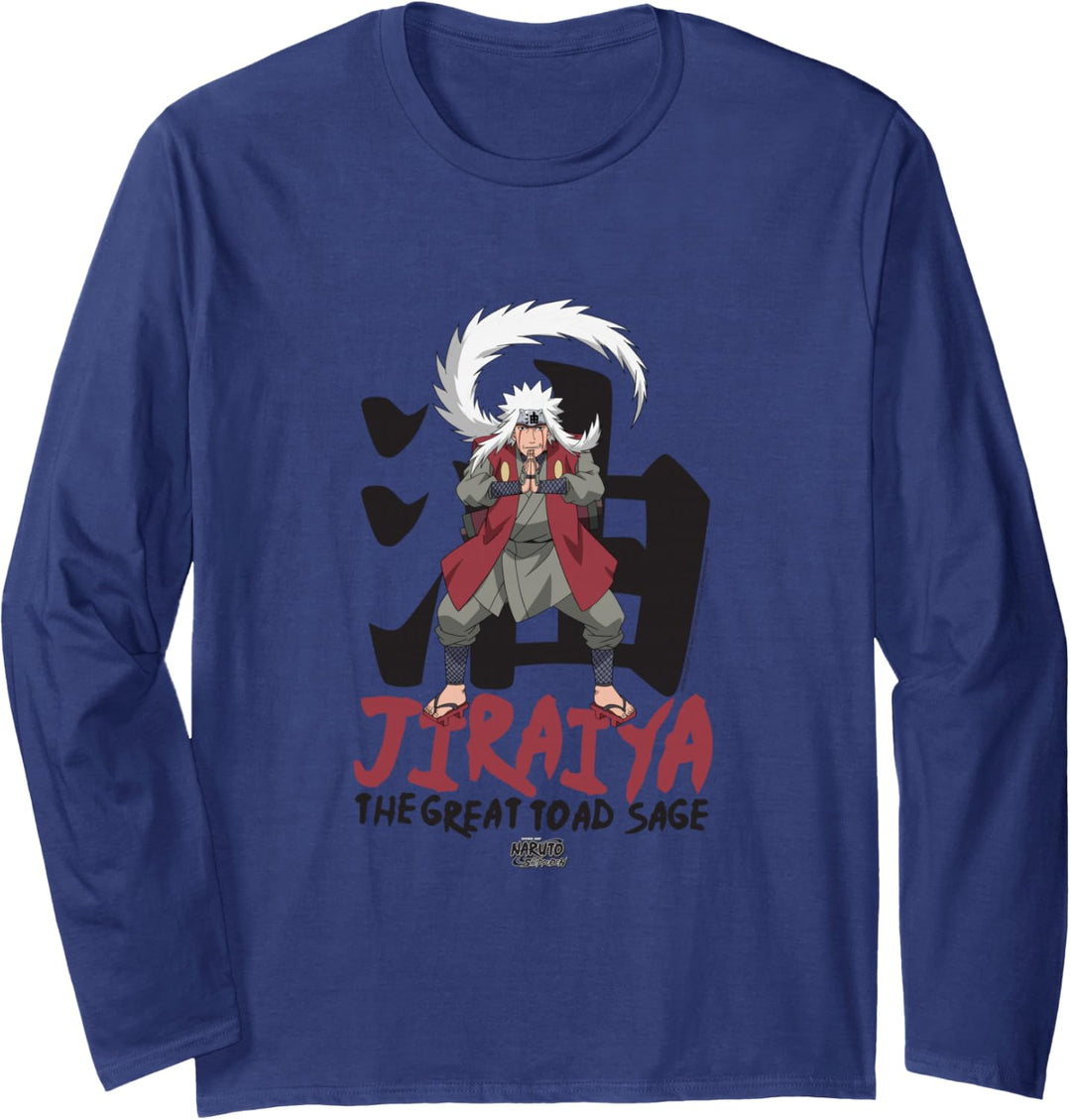 Naruto Shippuden Jiraiya Grosse Kröte Salbei Langarmshirt