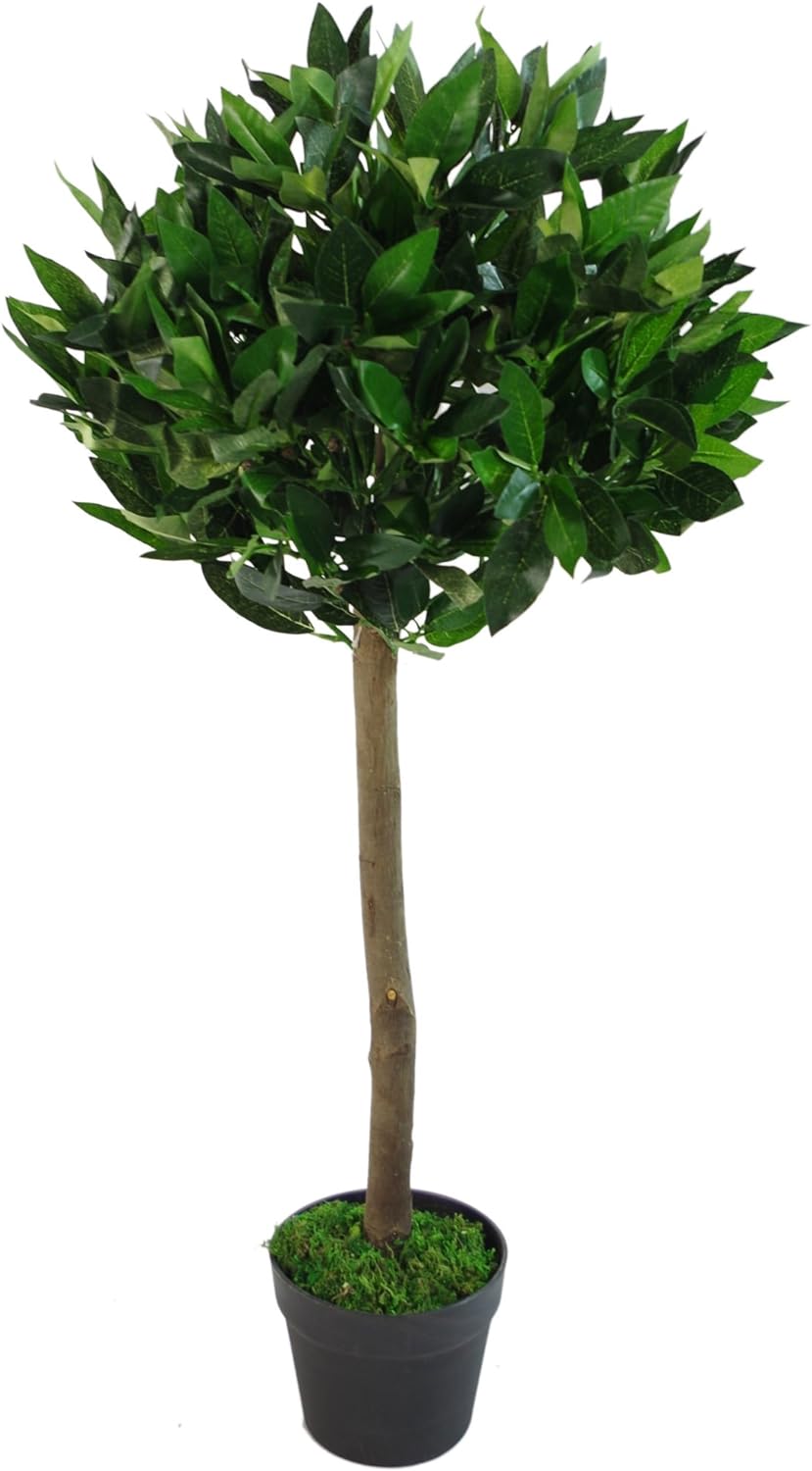 Leaf Bay Tree 7090-7089-7207-7209 Künstlicher Lorbeerbaum, Lorbeerkugel-Stil, gedreht oder einfarbig