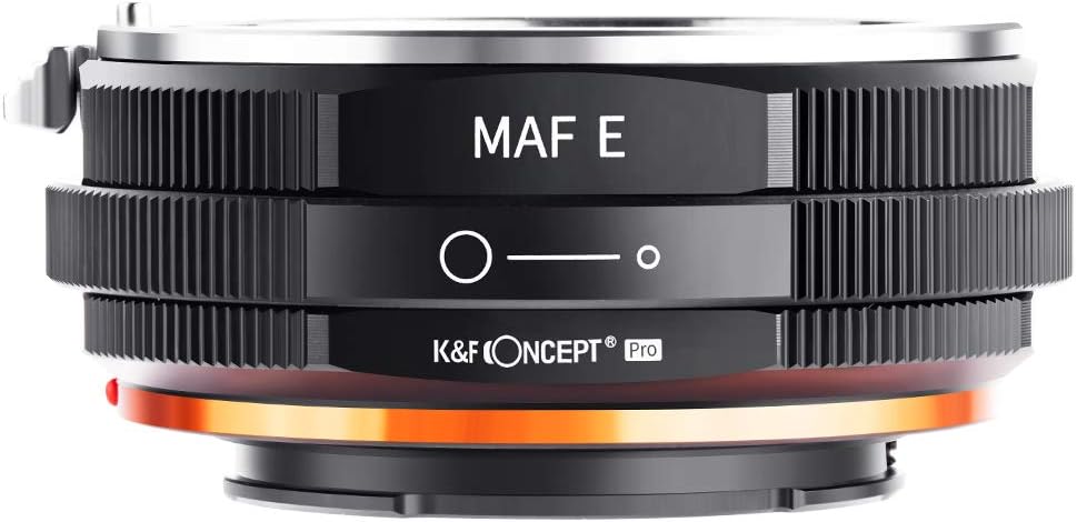 K&F Concept M22105 Minolta(AF)-NEX Hochpräziser Adapterring Objektivadapter Adapter Ring Objektiv Ad