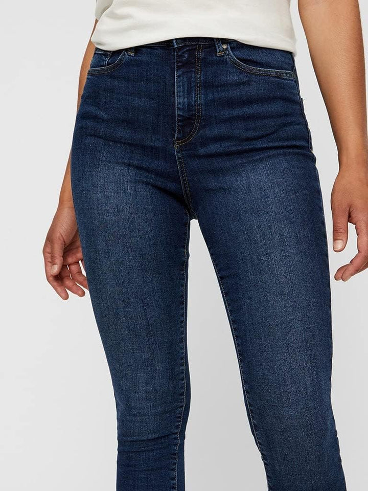 VERO MODA Female Skinny Jeans VMSOPHIA Hohe Taille Skinny Fit Jeans, Medium Blue Denim