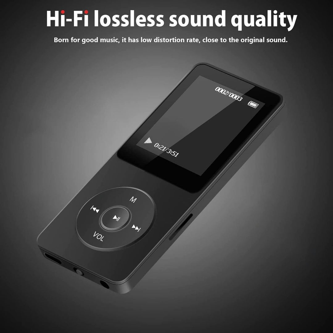 Bluetooth 5.0 MP3 Player, Tragbarer Digitaler MP3 MP4 Player mit 1,77 Zoll Bildschirm, Musik Player
