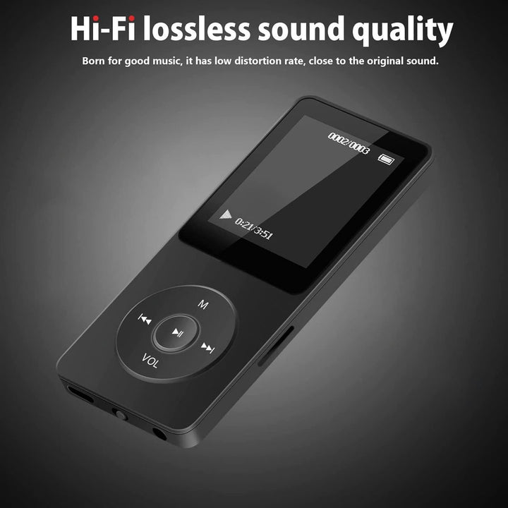 Bluetooth 5.0 MP3 Player, Tragbarer Digitaler MP3 MP4 Player mit 1,77 Zoll Bildschirm, Musik Player