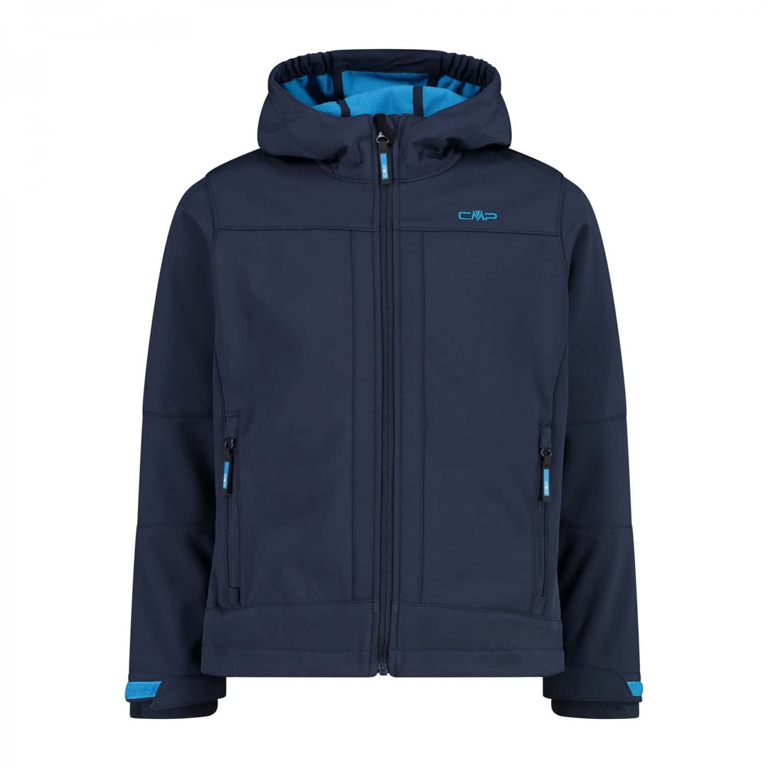CMP Unisex Kinderjacke mit Fester Kapuze Jacke 92 B.Blue-Danubio, 92 B.Blue-Danubio
