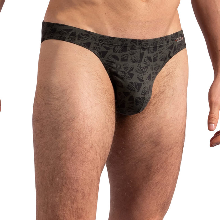 Olaf Benz Herren Retro Boxer RED2212 Minipants L Olive/Black, L Olive/Black
