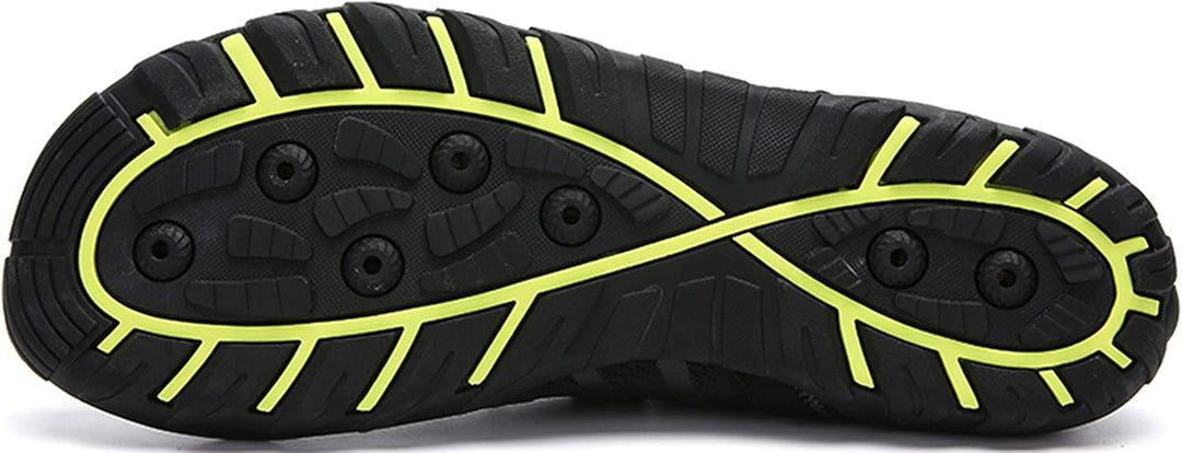 SAGUARO Unisex-Erwachsene Badeschuhe Atmungsaktiv Dicke Sohle Gr.36-46 38 EU Schwarz, 38 EU Schwarz