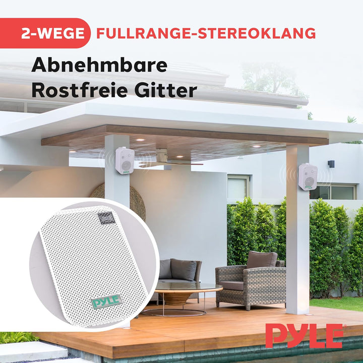 Pyle PDWR30W Lautsprecher für MP3-Player und iPod, Weiss
