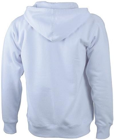 JN042 Men´s Hooded Jacke Sweatjacke Kapuze Sweatshirt, Farbe:WHITE;Herrengrössen:XL