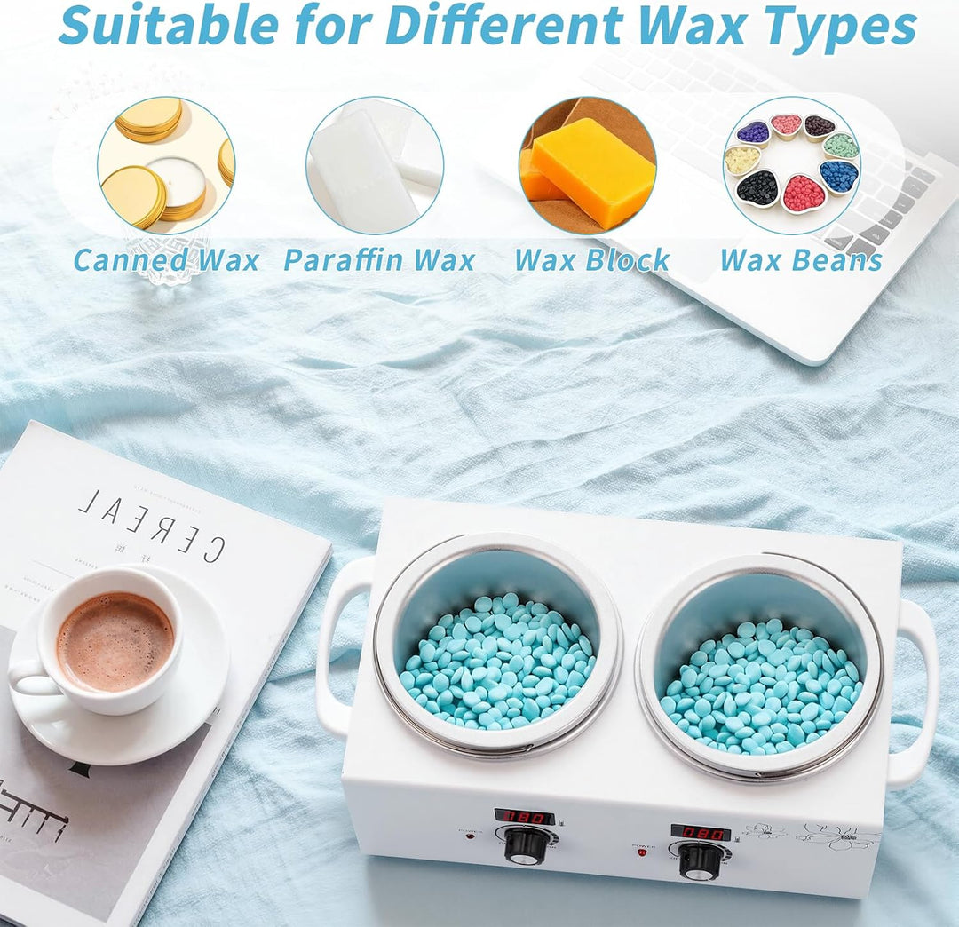 Doppel Wachswärmer mit temperaturanzeige, iklestar Professionelles digitale Wax Maschine