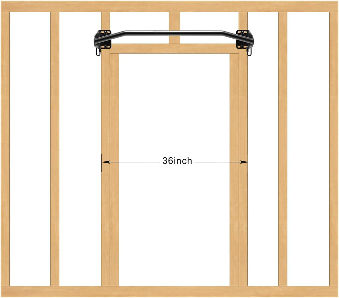 SELEWARE Klimmzugstange Türrahmen Klimzugststange Wand - Pull Up Bar Wandmontage Latzugstangen Home