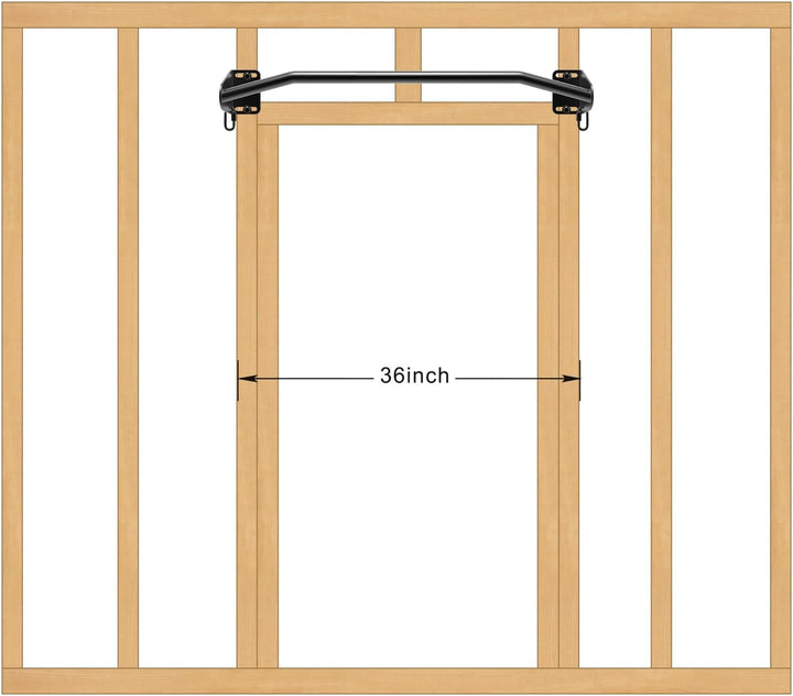 SELEWARE Klimmzugstange Türrahmen Klimzugststange Wand - Pull Up Bar Wandmontage Latzugstangen Home