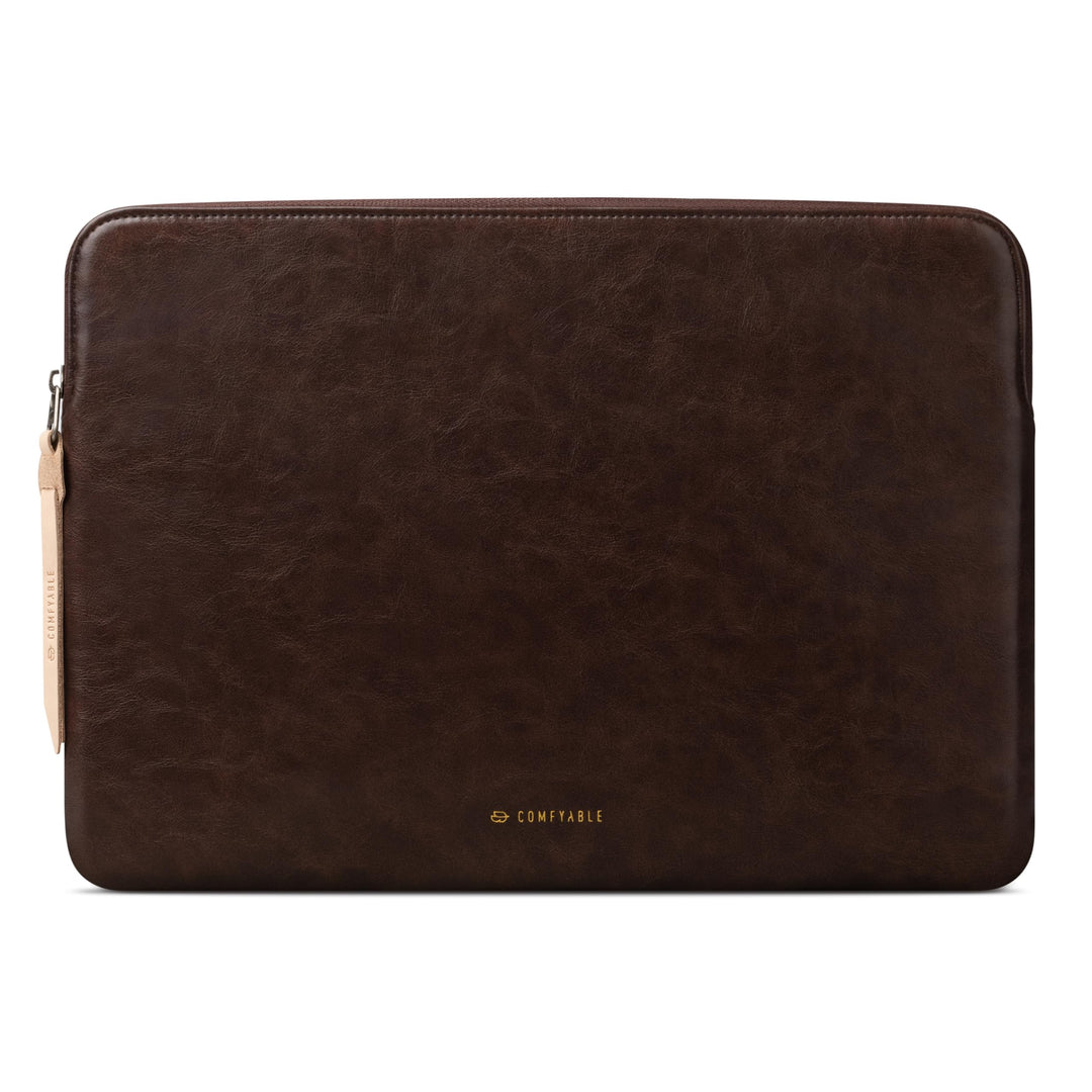 Comfyable Leder Laptop Hülle Kompatibel mit 16 Zoll MacBook Pro M4 2024 & 15 Zoll MacBook Air M4 M3