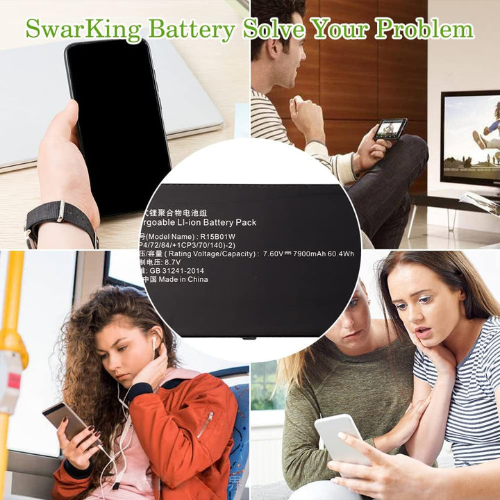 SwarKing Ersatz Akku Kompatibel mit mi Pro 15.6 inch Series Notebook R15B01W with Toolkit
